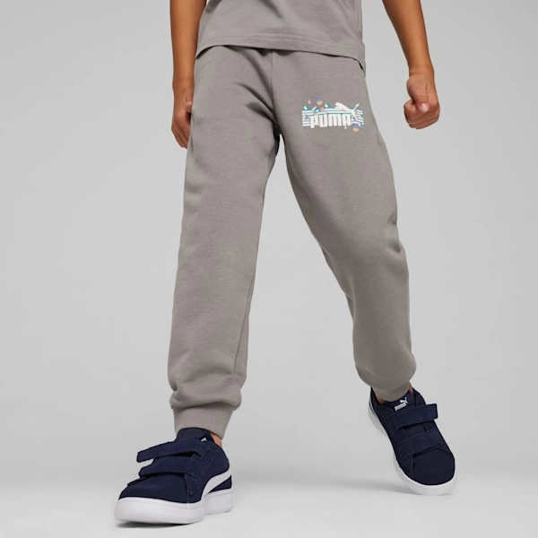 Summer Camp Ready PUMA Sweatpants: Little Legends' Playtime Essentials.