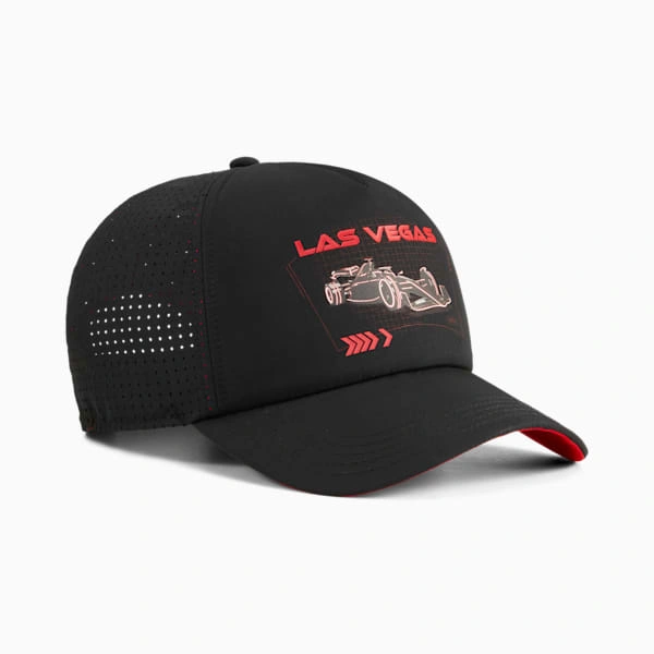 Vegas Vroom: F1® PUMA Trucker. Feel the heat, wear the speed. Iconic cap, unforgettable race.